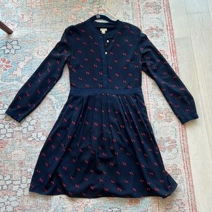J Crew Pleated Button Up Dress (2)